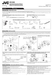 JVC KD-S26 Manual De Instalación/Conexion