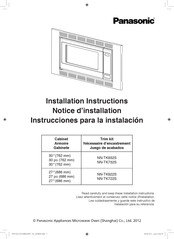 Panasonic NN-TK722S Instrucciones Para La Instalación