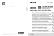 Sony a6600 Guía De Inicio