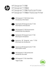 HP DesignJet T1700dr Información De Introducción