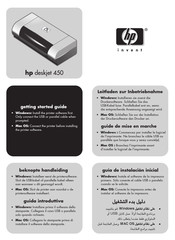 HP deskjet 450 Manual De Instrucciones