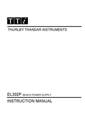 TTI EL302P Manual De Instrucciones