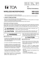 Toa WM-5265 Manual De Instrucciones