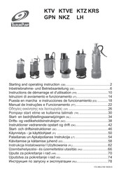 Tsurumi Pump GPN Serie Instrucciones De Funcionamiento