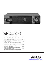 AKG SPC4500 Manual Del Usuario