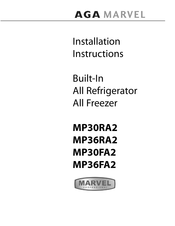 AGA marvel MP30FA2 Instrucciones De Instalación