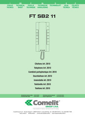 Comelit FT SB2 11 Manual De Instrucciones