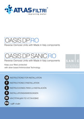 Atlas Filtri OASIS DP SANIC RO Instrucciones Para La Instalación