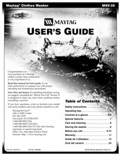 Maytag MAV-35 Guía De Usuario