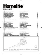 Homelite HBL26BVB Manual De Utilización