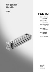 Festo EGSL Instrucciones De Utilizacion