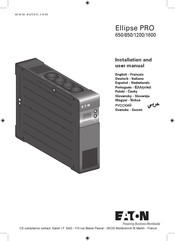 Eaton Ellipse PRO 650 Manual De Instalación Y Usuario