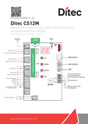 DITEC CS12M Manual De Instalación