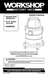 Workshop WS0600SS0 El Manual Del Propietario