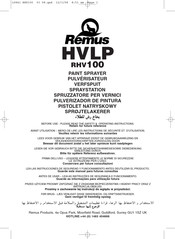 Remus HVLP RHV100 Manual De Instrucciones