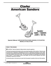 American Sanders Clarke Sander 1600 Libro De Instrucciones