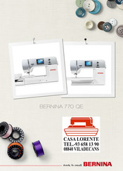 Bernina 770 QE Manual De Instrucciones