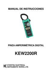 Kyoritsu electrical KEW2200R Manual De Instrucciones