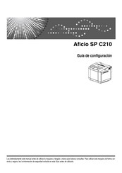 Ricoh Aficio SP C210 Guía De Configuración