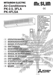 Mitsubishi Electric Mr.SLIM PK-4FLSA Para El Usuario