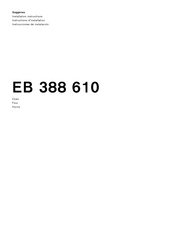 Gaggenau EB 388 610 Instrucciones De Instalación