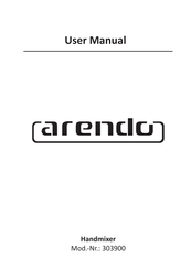 ARENDO 303900 Manual De Instrucciones