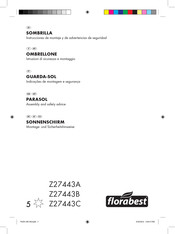 FLORABEST Z27443A Instrucciones De Montaje Y De Advertencias De Seguridad