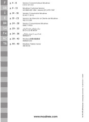 Moulinex zelio Manual De Instrucciones