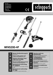 Scheppach MFH5200-4P Traducción De Las Instrucciones Originales De Funcionamiento