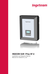 Ingeteam INGECON SUN 1Play HF Manual De Instalacion Y Uso