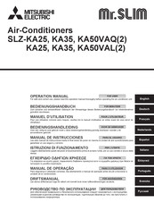 Mitsubishi Electric Mr.SLIM SLZ-KA50VAL Manual De Instrucciones