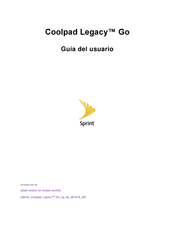 Sprint Coolpad Legacy Go Guia Del Usuario