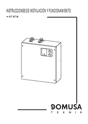 DOMUSA KIT BT M Instrucciones De Instalación Y Funcionamiento