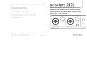 Focusrite Scarlett 2i2 Guía De Usuario