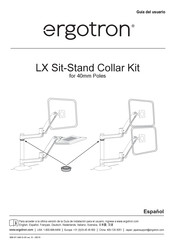 Ergotron LX Sit-Stand Collar Kit Guia Del Usuario