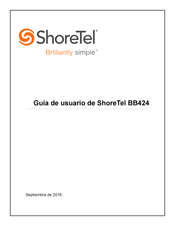 ShoreTel BB424 Guía De Usuario