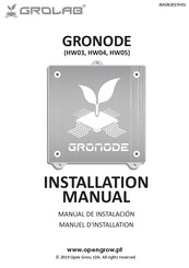 GROLAB GRONODE HW03 Manual De Instalación