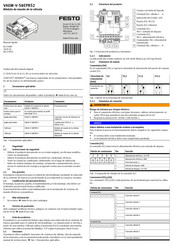 Festo VAEM-V-S8EPRS2 Manual Rápido