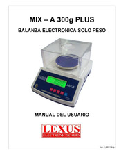 Lexus Electronic Scales MIX-A 300g PLUS Manual Del Usuario