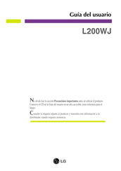 LG L200WJ Guia Del Usuario