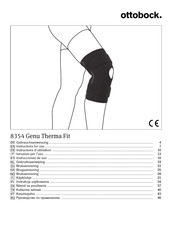 Ottobock 8354 Genu Therma Fit Instrucciones De Uso