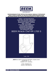 Beem Miracle Chef KM 1700 S Manual De Instrucciones