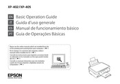 Epson XP-405 Manual De Funcionamiento Básico