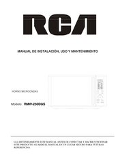 RCA RMW-250DGS Manual De Instalación, Uso Y Mantenimiento