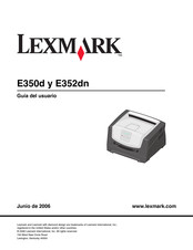 Lexmark E350d Guia Del Usuario