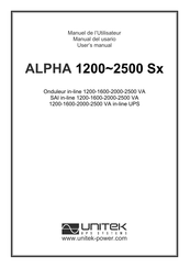 Unitek ALPHA 2500 Sx Manual Del Usuario