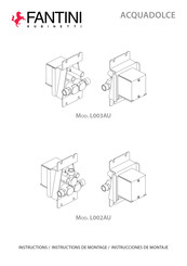 Fantini Rubinetti ACQUADOLCE L003AU Instrucciones De Montaje