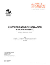 Intertek UTS40 Instrucciones De Instalación Y Mantenimiento