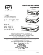 Duke HSHU2 22 SERIE Manual De Instalación Y Operaciones