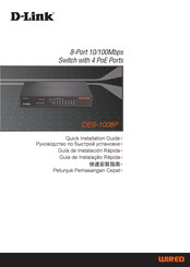 D-Link DES-1008P Guía De Instalación Rápida